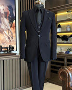 Load image into Gallery viewer, Bojoni Valencia Black Slim Fit Suit
