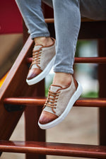 Load image into Gallery viewer, Bojoni Prince Eva Sole Leather Beige Sneakers
