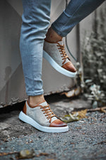Load image into Gallery viewer, Bojoni Prince Eva Sole Leather Beige Sneakers
