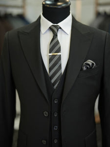 Bojoni Maison Black Slim Fit Suit