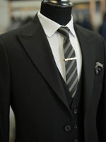 Load image into Gallery viewer, Bojoni Maison Black Slim Fit Suit
