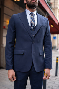 Bojoni Doral Slim Fit Classic Navy Blue Suit