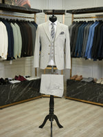 Load image into Gallery viewer, Bojoni Maison Gray  Slim Fit Suit
