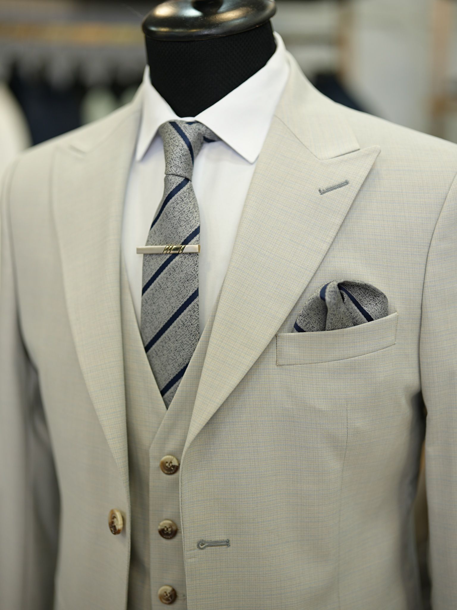 Bojoni Maison Gray  Slim Fit Suit