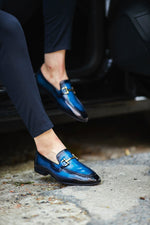 Load image into Gallery viewer, Bojoni Louis Blue Special Edition Neolite Buckle Loafer
