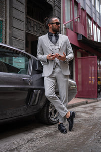 Bojoni Doral Slim Fit Classic Gray Suit