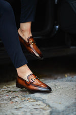 Load image into Gallery viewer, Bojoni Louis  Brown Special Edition Neolite Buckle Loafer
