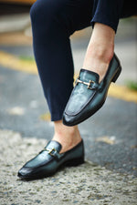 Load image into Gallery viewer, Bojoni Louis Black Special Edition Neolite Buckle Loafer
