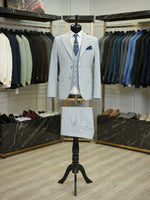 Load image into Gallery viewer, Bojoni Maison Sky Blue  Slim Fit Suit
