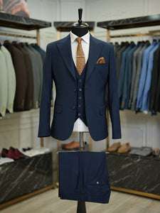 Bojoni Maison Navy Blue  Slim Fit Suit