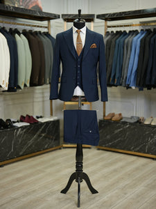Bojoni Maison Navy Blue  Slim Fit Suit