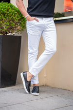 Load image into Gallery viewer, Bojoni Denver White Slim Fit Jeans
