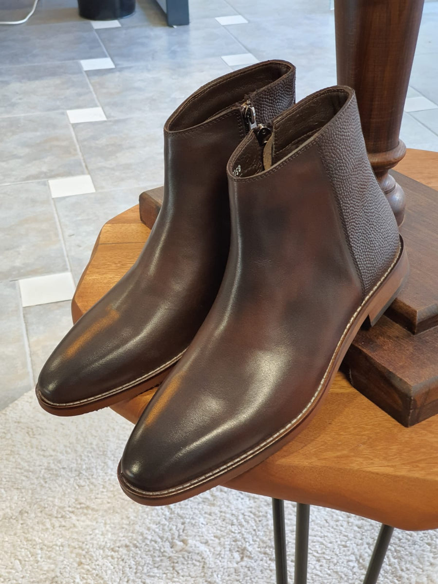 Black Suede Chelsea Boots for Men by GentWith