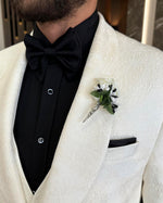 Load image into Gallery viewer, Bojoni Richbaum Royal White   Slim Fit Tuxedo Suit
