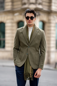 Bojoni Omaha Slim Fit Khaki Blazer