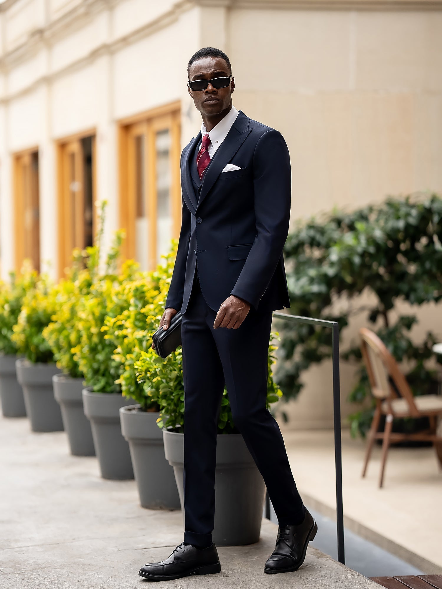 Navy Slim-Fit Suit 3-Piece