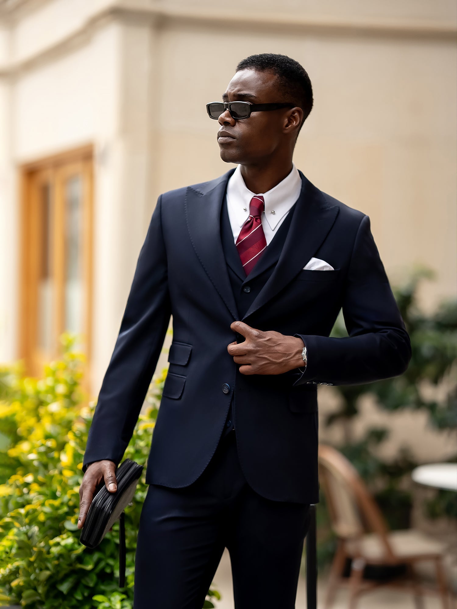 Navy Slim-Fit Suit 3-Piece