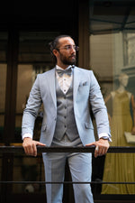 Load image into Gallery viewer, Bojoni Palermo Blue Slim Fit  Suit Tuxedo
