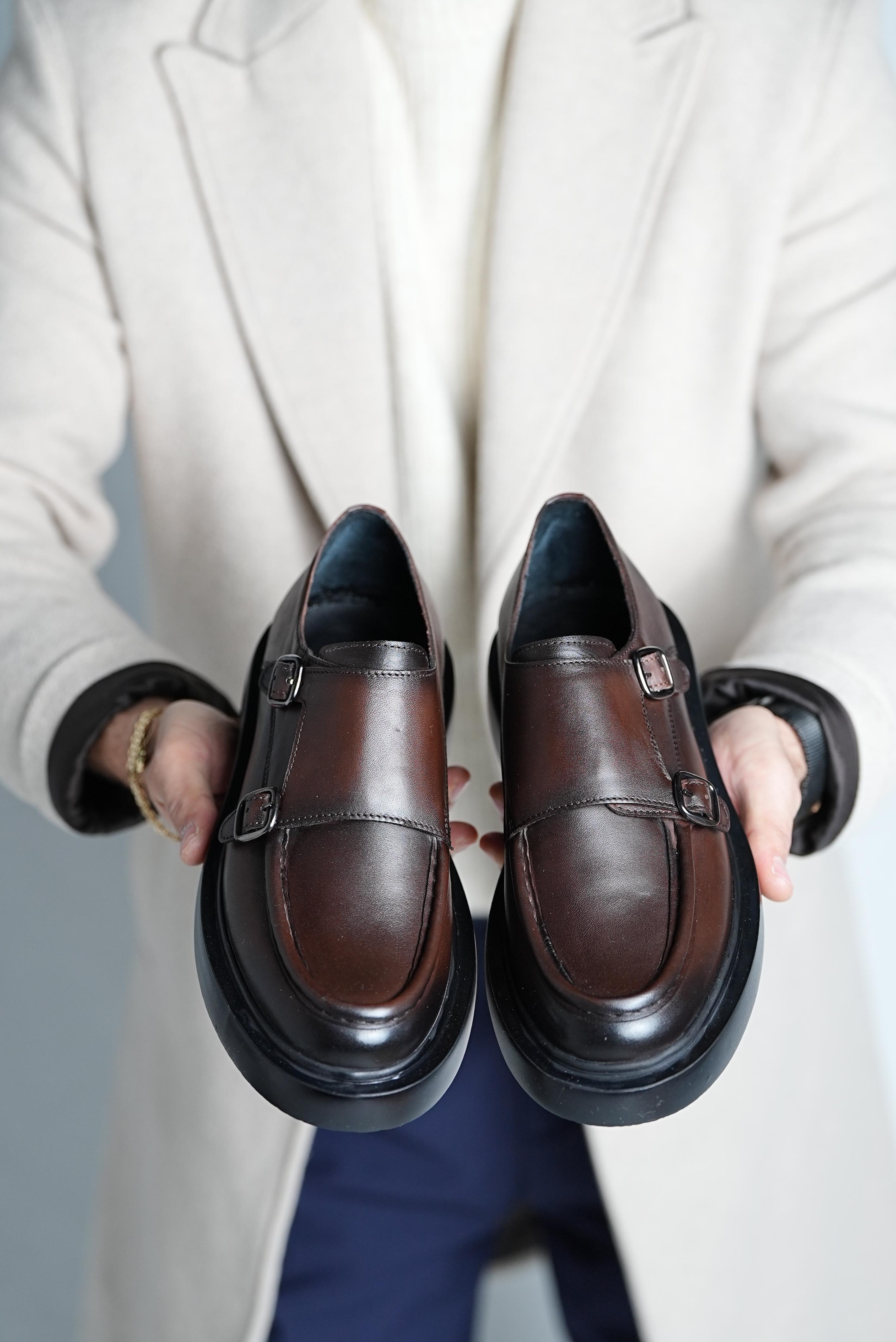 Bojoni Pineto Dark Brown Loafer Shoes