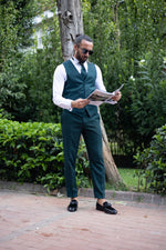 Load image into Gallery viewer, Bojoni Palermo Green  Slim Fit  Suit Tuxedo
