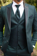 Load image into Gallery viewer, Bojoni Palermo Green  Slim Fit  Suit Tuxedo
