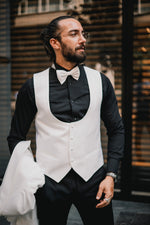 Load image into Gallery viewer, Bojoni Palermo White  Royal Slim Fit Shawl Collar Suit Tuxedo
