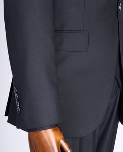 Bojoni Chicago Slim Fit Special Design Black Suit