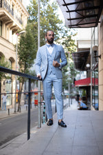 Load image into Gallery viewer, Bojoni Palermo Blue Slim Fit  Suit Tuxedo
