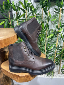 Bojoni Mayfair Brown Leather Boots Shoes