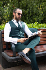 Load image into Gallery viewer, Bojoni Palermo Green  Slim Fit  Suit Tuxedo
