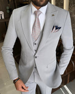 Load image into Gallery viewer, Bojoni Valencia Gray Slim Fit  Suit
