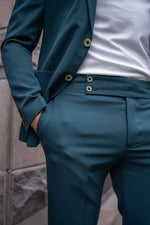 Load image into Gallery viewer, Bojoni Austin  Emerald Slim Fit 2 Piece Notch Lapel Suit
