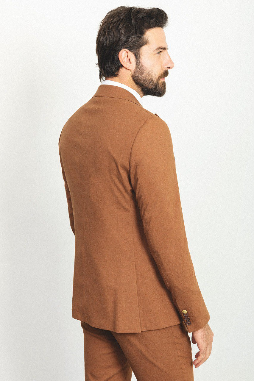 Bojoni Trivento Camel Slim Fit Suit