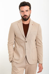 Bojoni Trivento Casual Beige 2 Pieces Slim Fit Suit