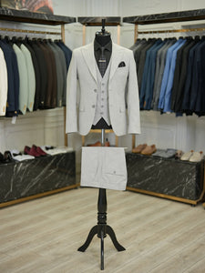 Bojoni Maison Light Gray Slim Fit  Suit