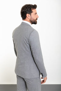 Bojoni Trivento Gray Dayton Classic Slim Fit Suit