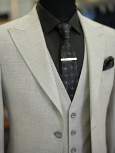 Bojoni Maison Light Gray Slim Fit  Suit