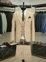 Load image into Gallery viewer, Bojoni Maison Tan  Slim Fit Suit
