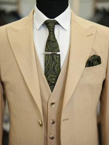 Bojoni Maison Tan  Slim Fit Suit