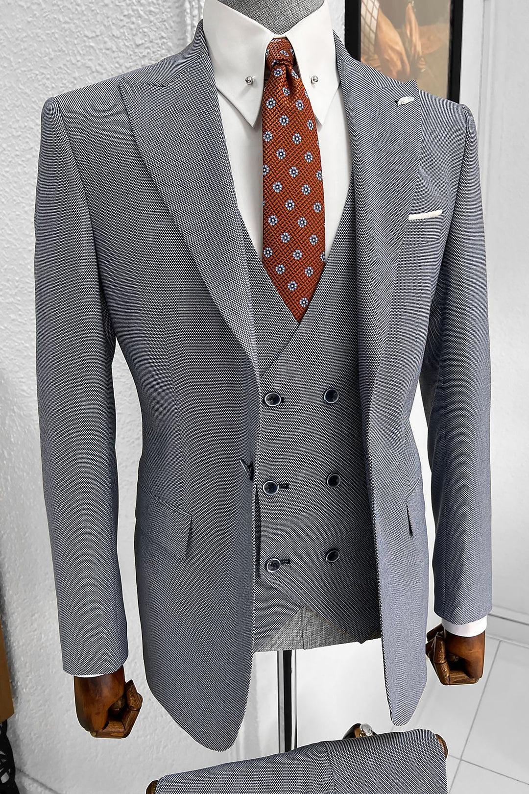 Bojoni Ravenna Slim Fit High Quality Blue Suit