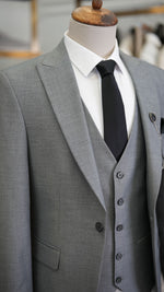 Load image into Gallery viewer, Bojoni Burnley Gray Slim Fit Suit
