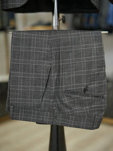 Bojoni Maison Gray Slim Fit Plaid Suit