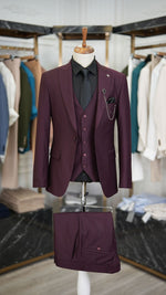 Load image into Gallery viewer, Bojoni Burnley Burgundy  Slim Fit Suit
