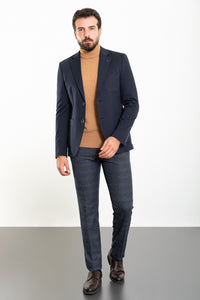 Bojoni Torretta Slim Fit Navy Blazer