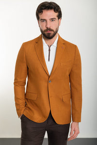 Bojoni Torretta Slim Fit Hardal Blazer