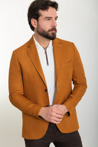 Bojoni Torretta Slim Fit Hardal Blazer