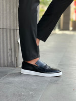 Load image into Gallery viewer, Giovanni Mannelli Eva Sole Genuine Leather Black Loafer
