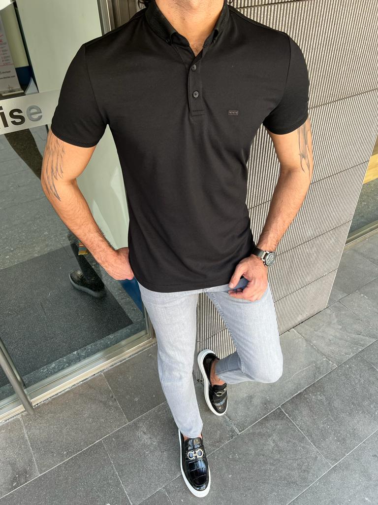 Black polo outfit men's Clearance