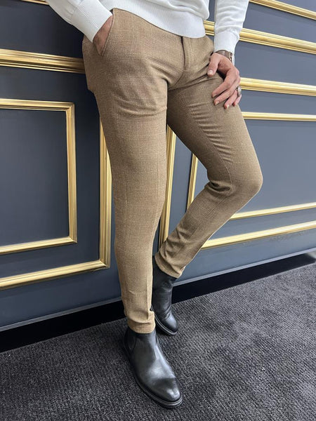 Corduroy Tailored Pants | Men's Pants | Camel Cotton | Bally