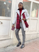 Load image into Gallery viewer, Bojo Gray Slim Fit Wool Long Coat-baagr.myshopify.com-Jacket-BOJONI
